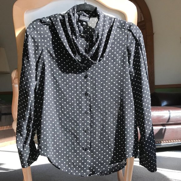 Who What Wear, Ebony Polka Dot, Sz XS, Blk, NWT! - Picture 1 of 13